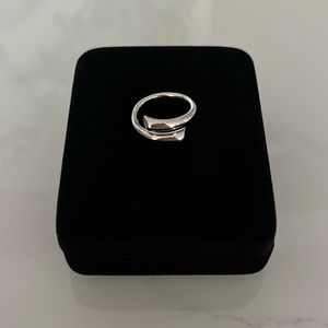 Titanium Steel Irregular Minimalist Band Ring